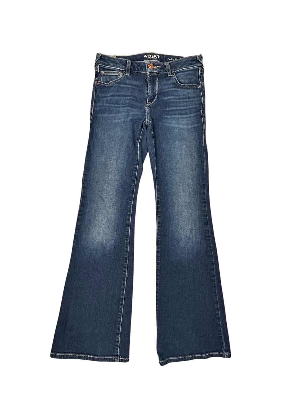 ARIAT Denim Flare Perfect Rise Women’s Jeans 27R Casual Western Gold Button